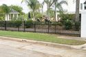 Custom iron yard fence