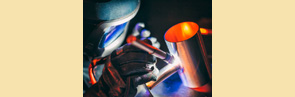 Welder working on Custom Hunting Racks for Trucks - Hunting Rigs